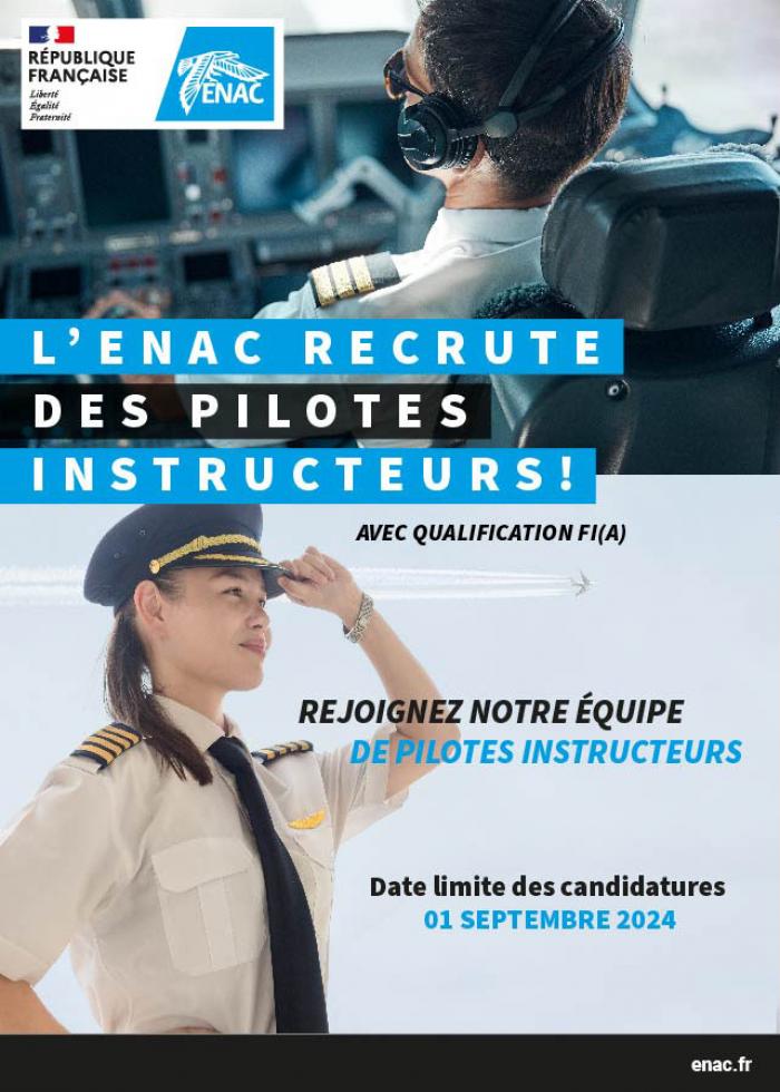 L'ENAC recrute des pilotes instructeurs
